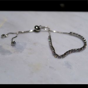 CZ adjustable tennis bracelet